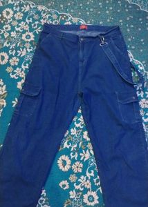 Cargo Jeans with Suspender Straps