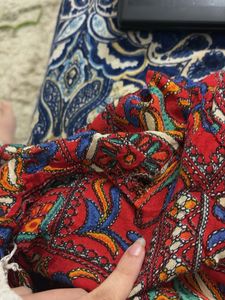 Vintage Print Shirt Kurta