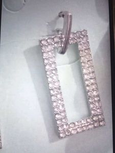 Sparkling Rectangle Earrings