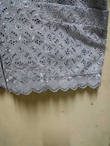 Stylish Black Patterned Jacket N Grey Hakoba 10/10