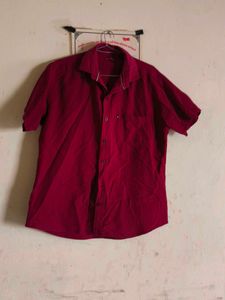Red Casual Shirt