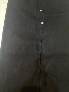 Black Slit Skirt
