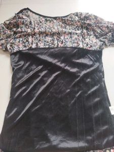 Black Floral Top