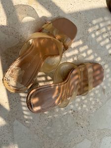Zara Trendy Clear Strap Sandals