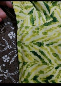 Green &amp; Yellow Printed Kurta