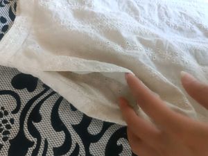 Long Cream Skirt