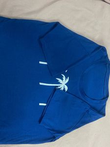 Blue Palm Tree Graphic Tee