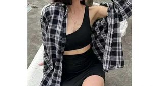 Black & White Checked Full Sleeves Shirt