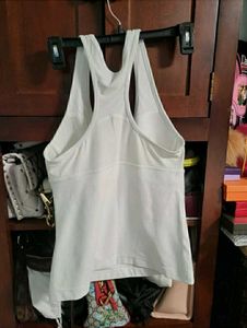 Nike Built In Bra White Tank Top