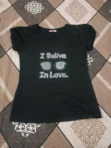 Cute Black Graphic Tee