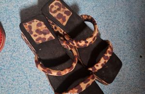 Women Black Color Wedge Heels
