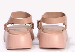 Nude Platform Heel Sandals