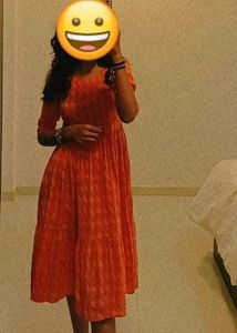 One Piece In Beautiful Orange Coloured