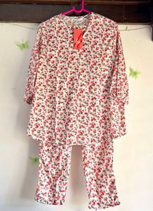 White Floral Co-ord