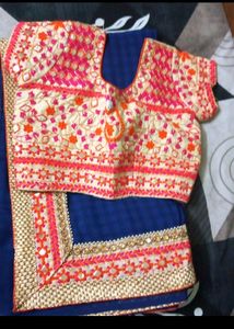 Saree With Designer Blouse