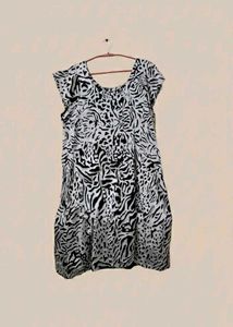 Zebra Print Plus Size Dress