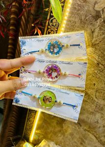 Real Flower With Photo Rakhis 3