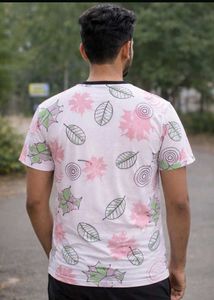 Stylish Leaf Print Men's T-Shirt