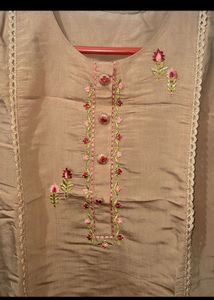 Embroidered Kurta Suit Set