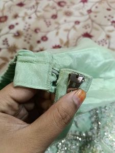 Elegant Mint Pakistani Sharara Dress