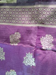 Purple Banarasi Silk Saree
