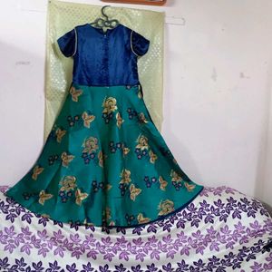 Flower Print Beautiful Gown