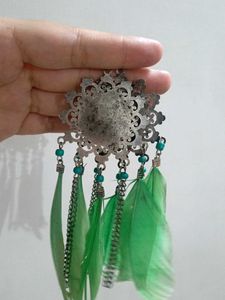 Boho Feather Dangle Earrings