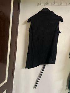 Sleeveless Black Top