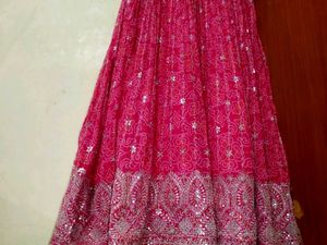 New Pink Embellished gown
