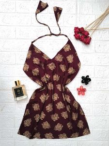Festive Halter Neck Kurti 🎀