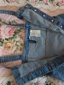 Denim Button-Down Mini Dress 26-28