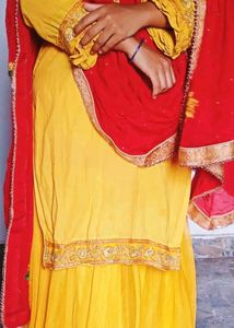 Elegant Yellow Kurta Set  With Heavy Dupatta