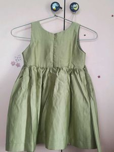 LIGHT GREEN GIRLS DRESS
