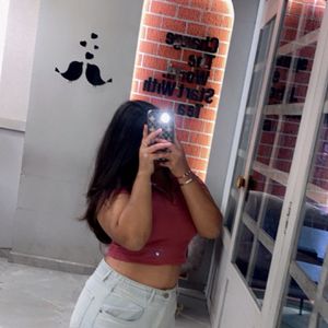 Red Crop Top