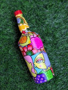 Hand Painted Decorative Bottle