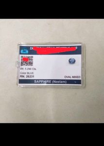 5.290 CTS. Original Blue Sapphire(Neelam/नीलम)