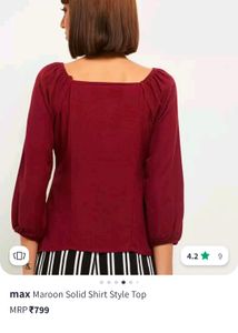 Max A Line Shirt Style Top