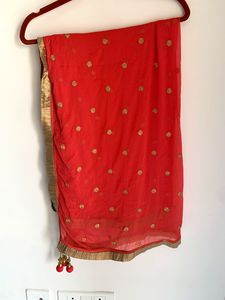 Very Beautiful Lehenga Choli With Dupatta And Heavy Work On Blouse Of Xl Size
