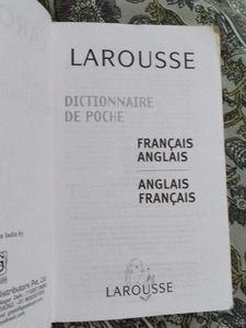 Larousse Pocket Dictionary