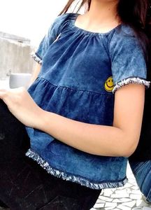 Denim Top For Girls