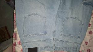 Light Wash Cargo Jeans