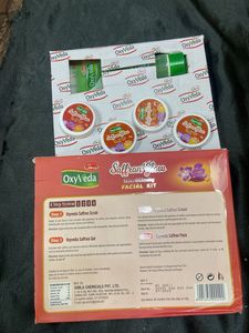 Oxyveda Saffron Glow Facial Kit