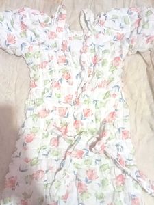 Western Short Frock For 2-4 Years