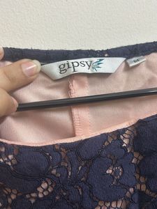 Price Drop -Elegant Navy Lace Dress