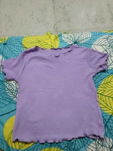 Ribbed Lavender Women's T-shirt