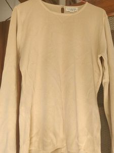 Elegant Beige Long Sleeve Top