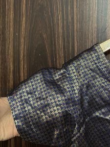 Blue Silk Blouse