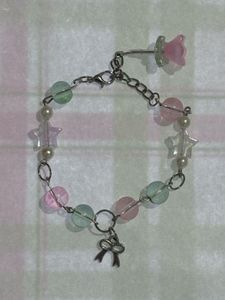 CUTE NANA FLOWER CHARM BRACELET