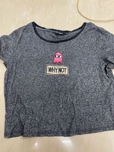 Dark Grey Casual Tshirt