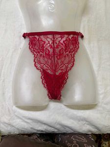 Red Lace Thong